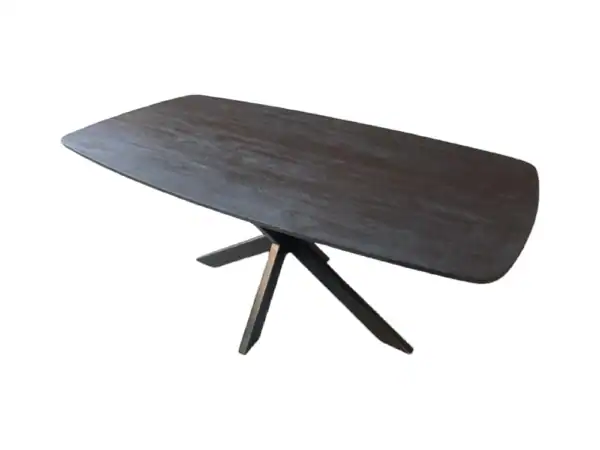 deens ovaal zwart mangohout